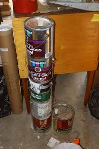 lot 365 image: Paint cans as shown