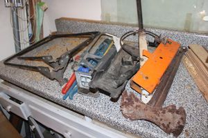 lot 442 image: Saws, wrenches and Misc.