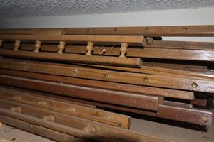 lot 401 image: Cabinet or table wood trim