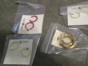 lot 104 image: hoop earrings