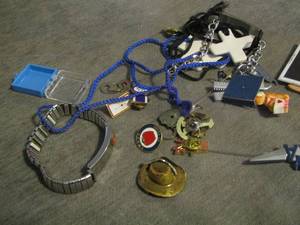 lot 123 image: shirt pins and more