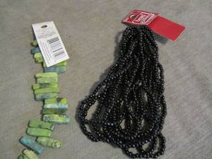 lot 171 image: qty 2 womens beaded necklaces