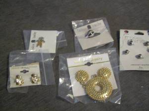lot 167 image: earrings, necklace pendants and shirt pins