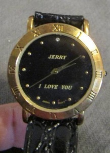 lot 32 image: jerry I love you mens watch