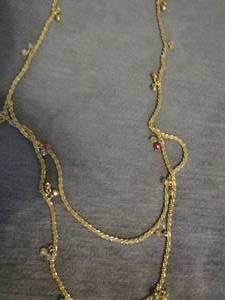lot 60 image: fashion jewelry gold necklace