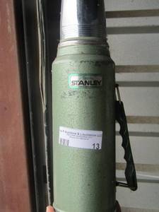 lot 13 image: Vintage handled Stanley Thermos