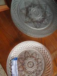 lot 72 image: PRESSED GLASS PLATES