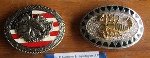 lot 4 image: Scorpio Belt Buckle    & EAGLE Belt  Buckle