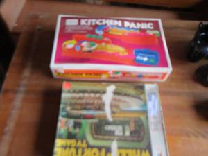 lot 113 image: kitchen panic game, wheel of fortune game
