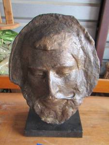 lot 130 image: SCULPTURE  ARISTOLE   LIFE  DEATH MASK