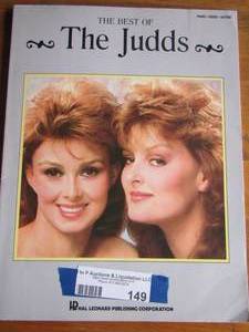lot 149 image: THE BEST OF The Judds Music Book  - PIANO ,GUITAR,  VOCALS