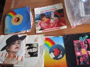 lot 161 image: SEVERAL 45S  RECORDS - INCLUDING GLORIA ESTEFAN, MADONNA, POISON, PLUS