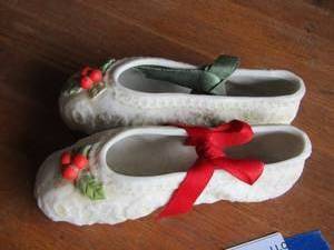 lot 165 image: ceramic shoes