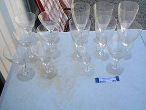 lot 176 image: wine glasses