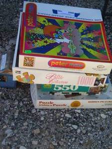 lot 186 image: PUZZLES   QTY 5 - INCL - PETER MAXX,  THOMAS KINCADE