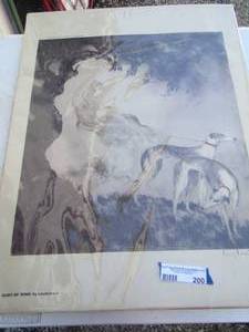 lot 200 image: Gust of Wind  art by Louis Icart  25 x 18
