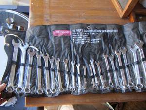 lot 214 image: 22 piece combination spannerset