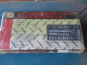 lot 215 image: 40 pc combination socket set, empty tool case
