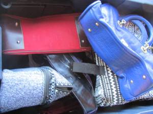 lot 241 image: tote of various bags