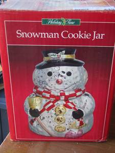 lot 249 image: snowman cookie jar