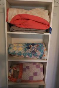 lot 8 image: Bed quilts some are homemade one of a kinds