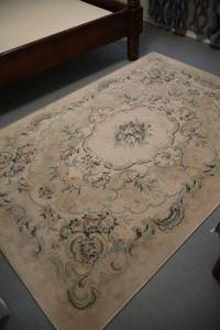 lot 7 image: Area rug - Mohawk home, Casanovalinen color.  63 x 94