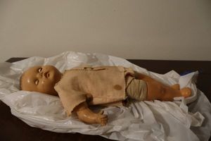 lot 10 image: Vintage doll marked HORSMAN DOLLS, see photos