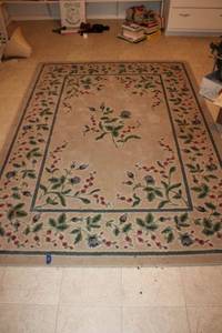 lot 122 image: Area rug - pearl mist color, 54x78