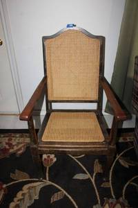 lot 144 image: Vintage cane back chair
