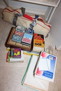 lot 112 image: Games, card decks, and notepads