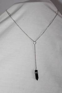 lot 213 image: Jewelry Hexagonal point black necklaces. 10 total, see photos.