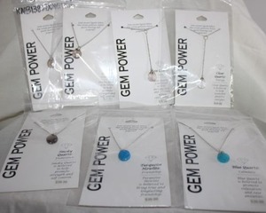 lot 229 image: Jewelry Gemstone round pendant necklaces
