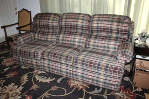 lot 143 image: Couch with dual side recliners, see photos