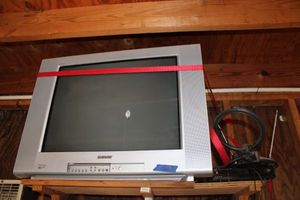 lot 295 image: Sony Trinitron TV and antenna