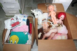 lot 382 image: Misc. toys and clothes
