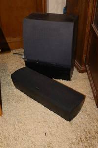lot 446 image: Paradigm and JBL Sub speakers as shown PICKUP AT GRAND PRAIRIE LOCATION