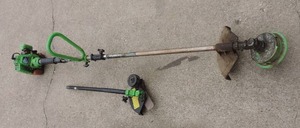 lot 5 image: THe Green Machine  Model #3010 m  and attachment see pic for that (untested)