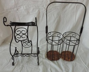 lot 74 image: 2 wine bottle holders
