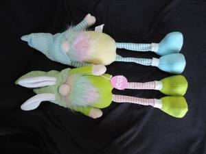 lot 129 image: 2 Easter Gnomes About 2 foot tall