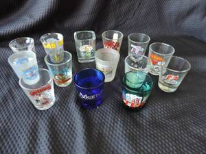 lot 142 image: lot of 14  Shot Glasse Collection