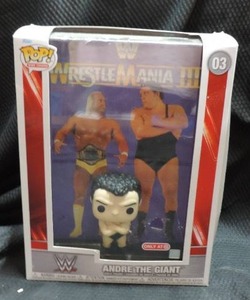 lot 151 image: pop Andra The Giant in a hard case. Case has a small rack in it as seen in pic, new unopen