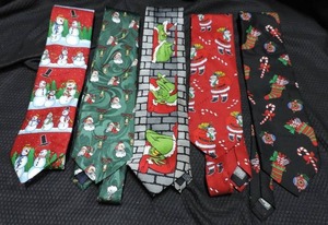 lot 169 image: Mixed lot of Christmas Neckties