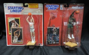 lot 182 image: 2 Starting Lineup basketball figures see pic