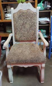 lot 190 image: vintage High Back Chair