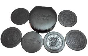 lot 209 image: Dallas Military Ball April 18- 2009 genuine leather costars