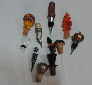 lot 230 image: decorative wine bottle stoppers