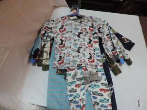 lot 239 image: 4t-7 boys sleepers pjs sets
