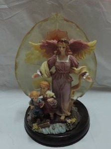 lot 259 image: Angel Watching over the Children on the Bridge Home decor
