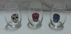lot 293 image: set of 3 sugar scale wind glasses