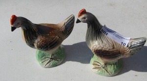 lot 10 image: QTY 2 BIRD FIGURINES MADE IN BRAZIL